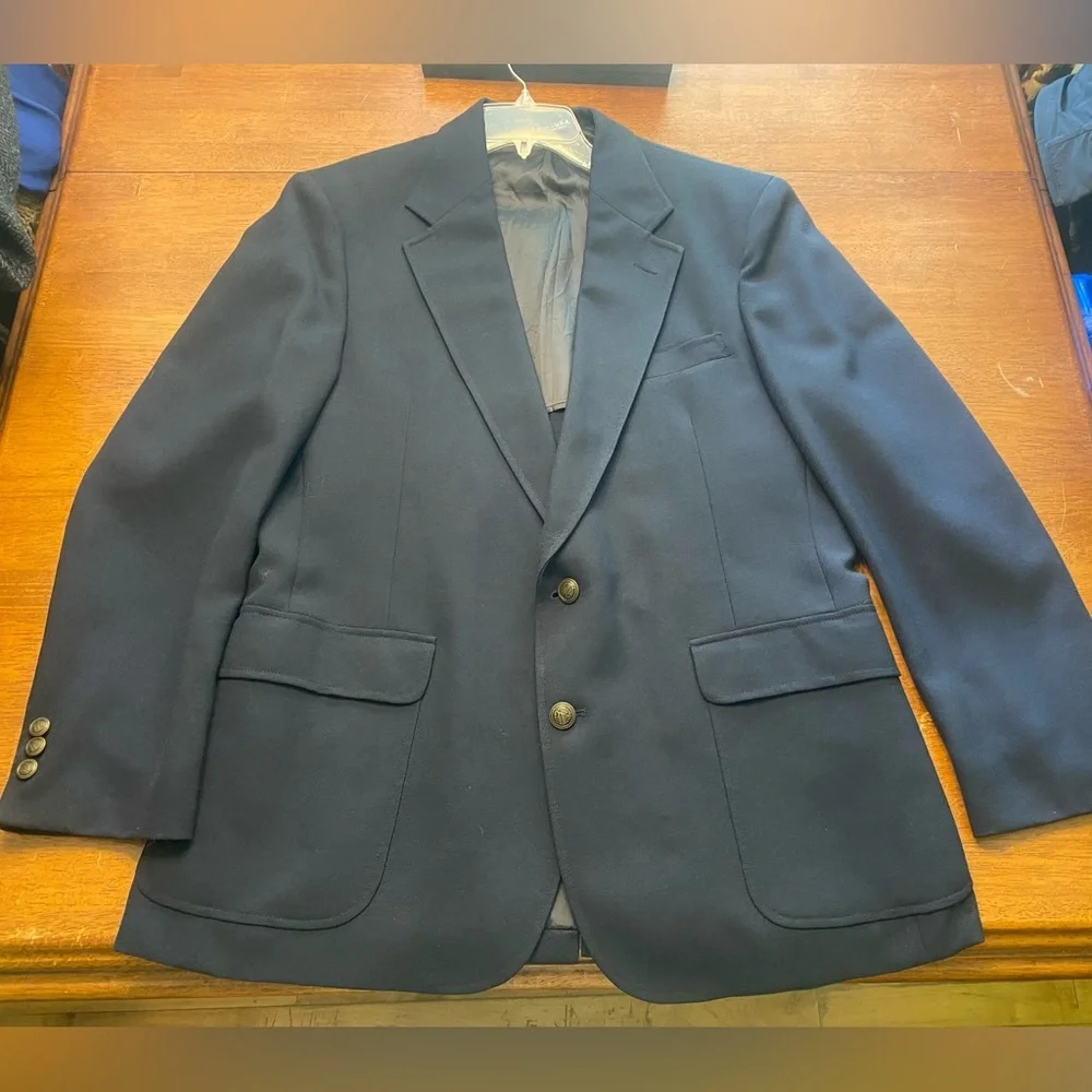 Cartier VTG Men's Navy Two-Button Sport Coat